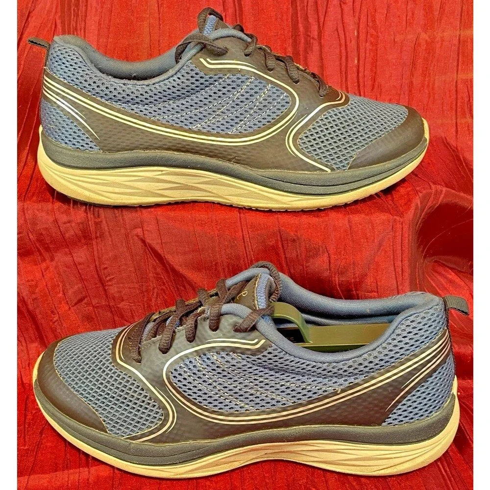 Womens Easy Spirit High Class E360 Navy Lace-Up Walking Athletic Sneakers sz 7